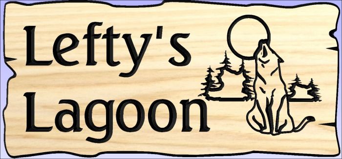 Lefty's Lagoon sign